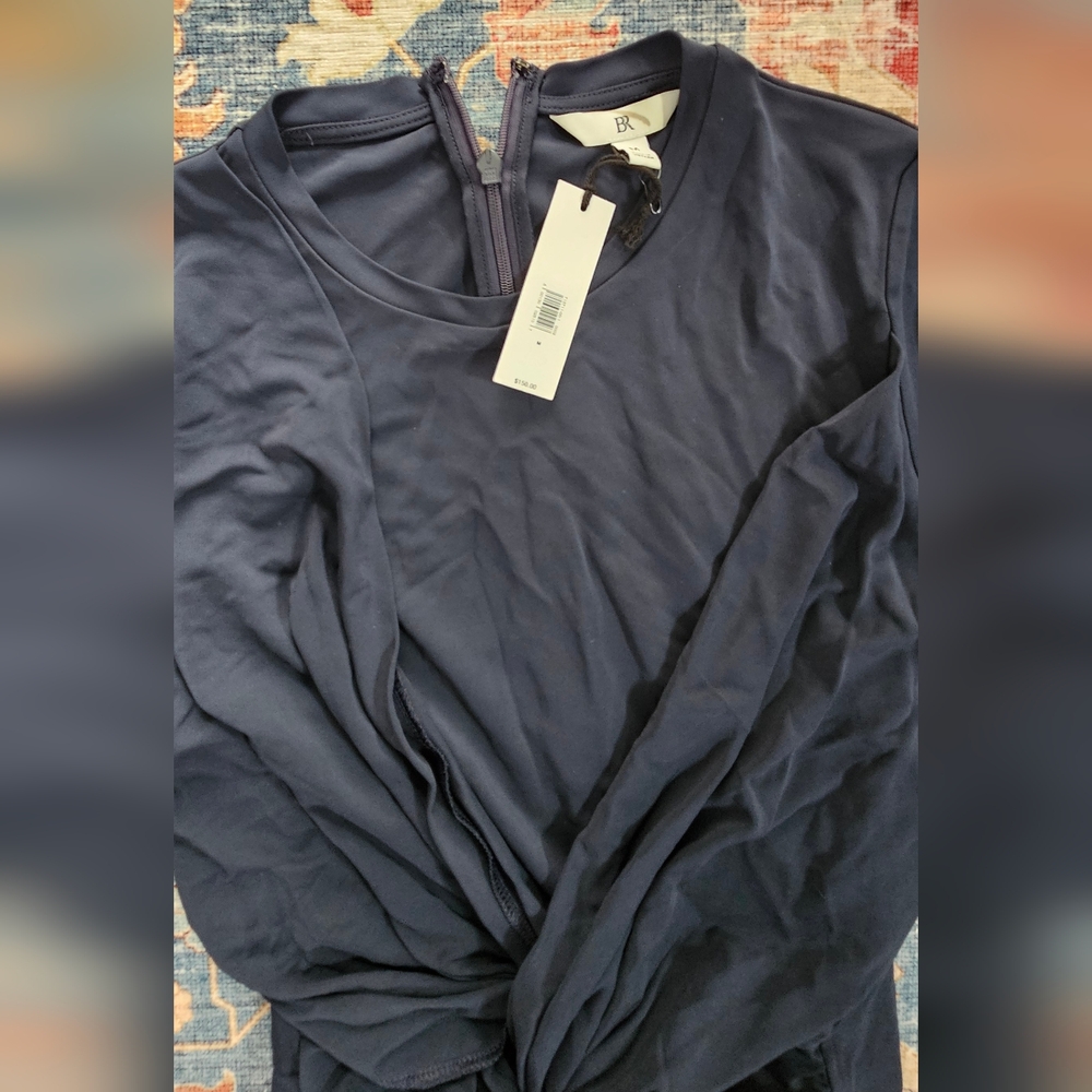 Banana Republic Long Sleeve Navy Dress - Picture 6 of 7